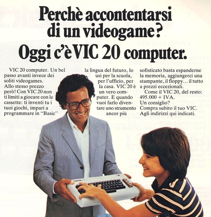VIC-20: Pubblicità anni 80